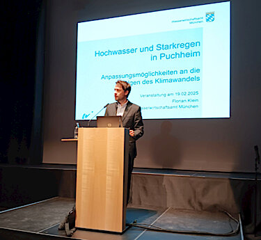 Informationsveranstaltung Hochwasser und Starkregen Februar 2025 Foto 2 Florian Klein WWA München